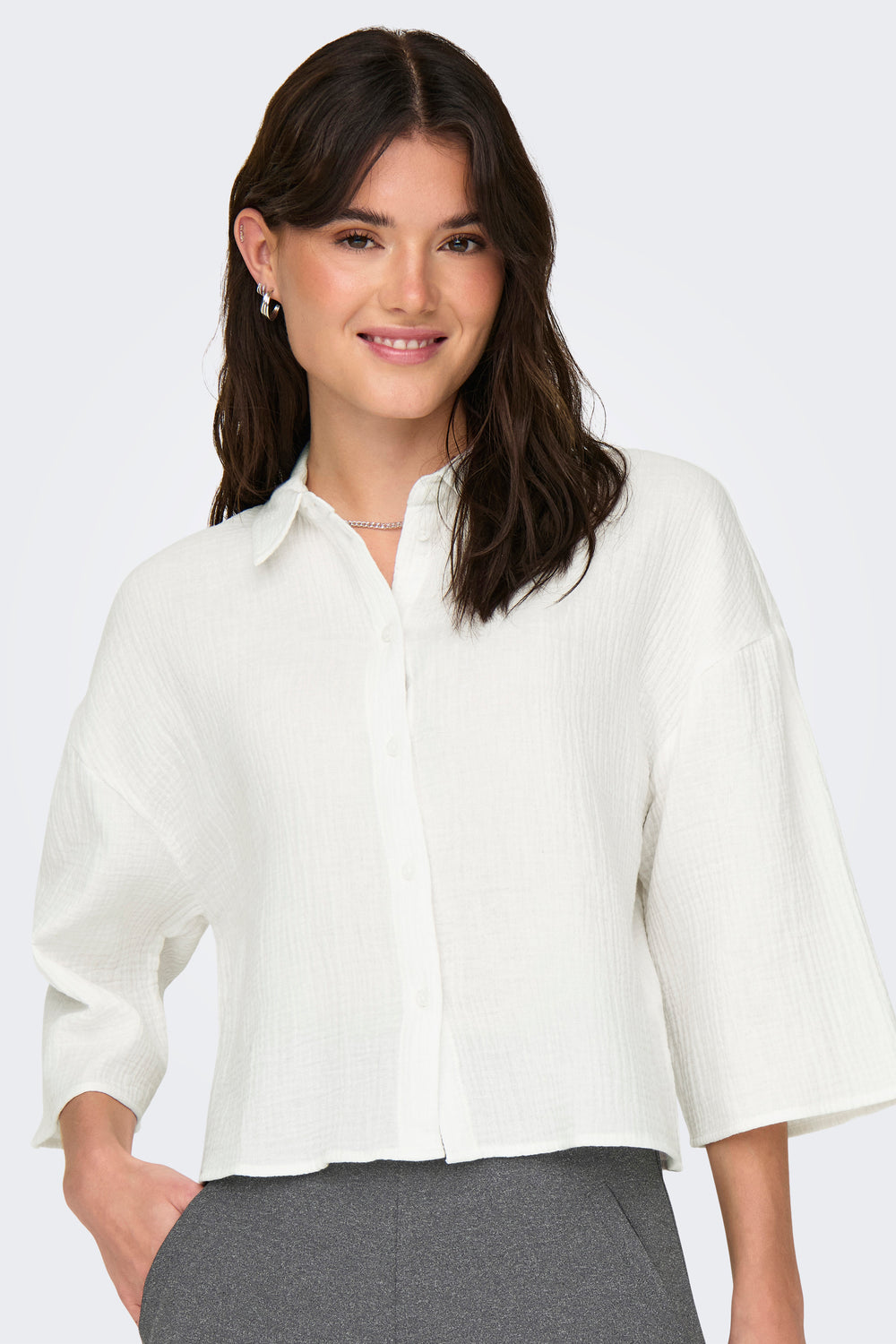 Chemisier (manches courtes) Blanc - JDY