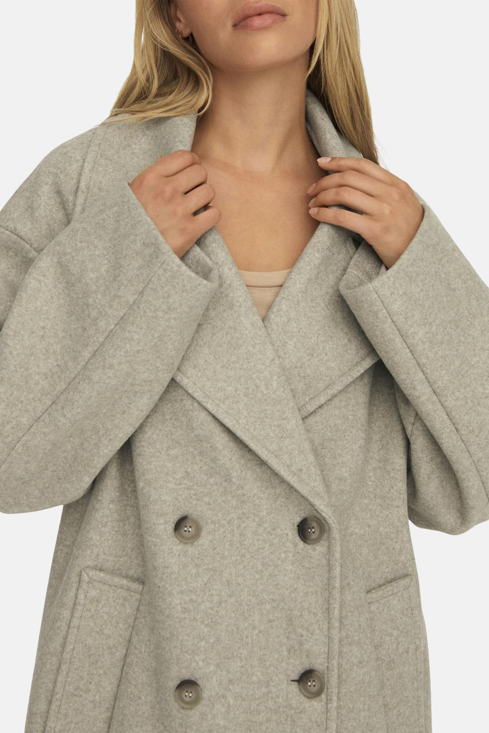 Lange jas Beige - ONLY®