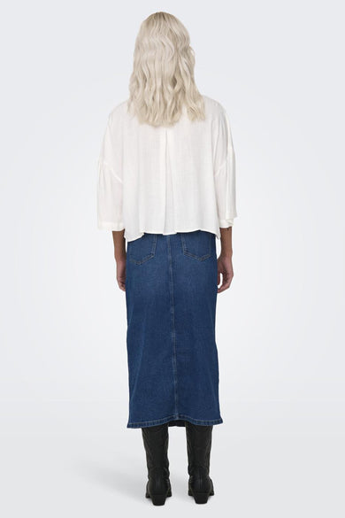 ONLASTRID LIFE 2/4 CROP SHIRT WVN NOOS