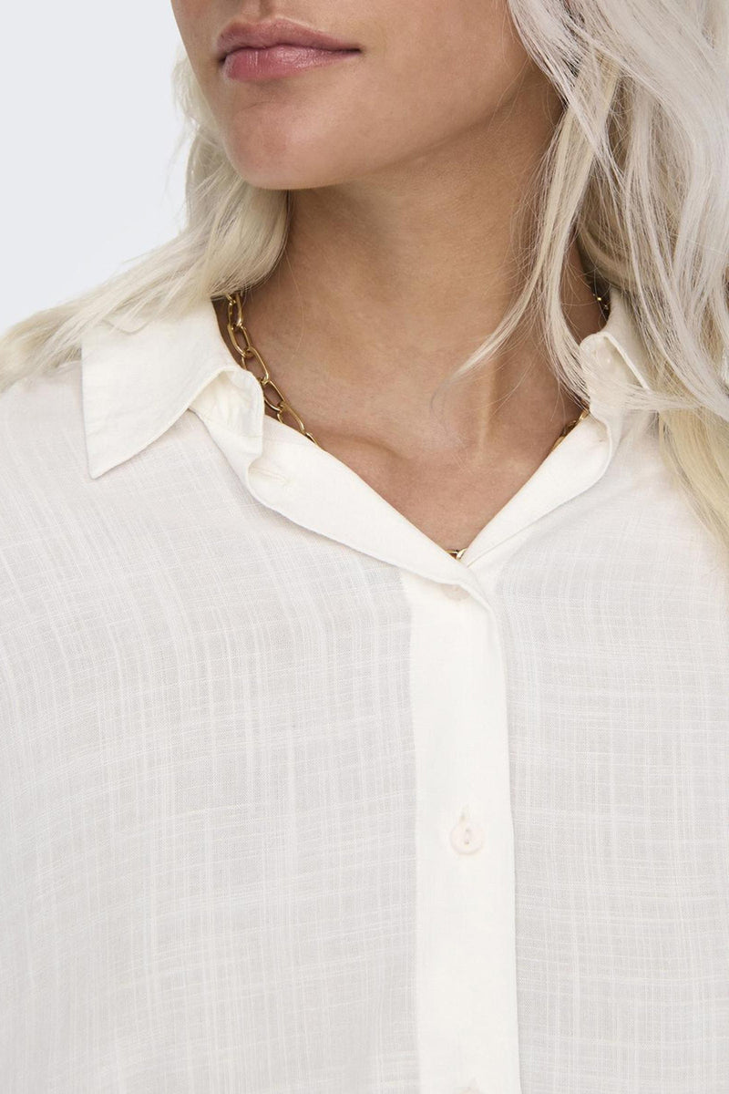 ONLASTRID LIFE 2/4 CROP SHIRT WVN NOOS