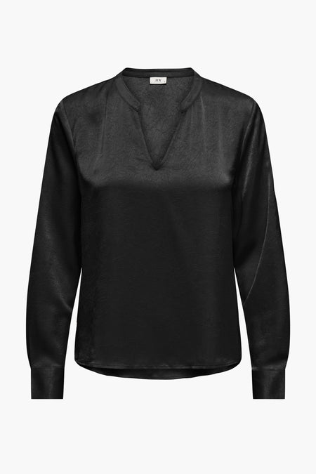 Blouse &agrave; manches longues - noir