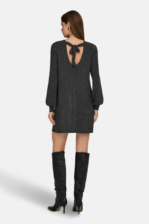 Kleedje met lange mouwen - zwart