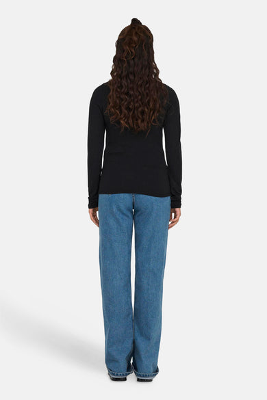 T-shirt met lange mouwen - zwart