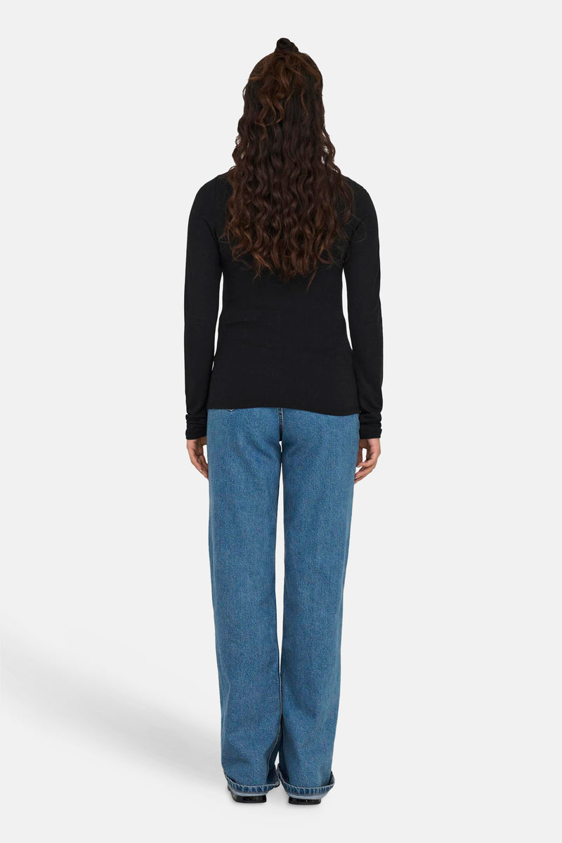 T-shirt met lange mouwen - zwart