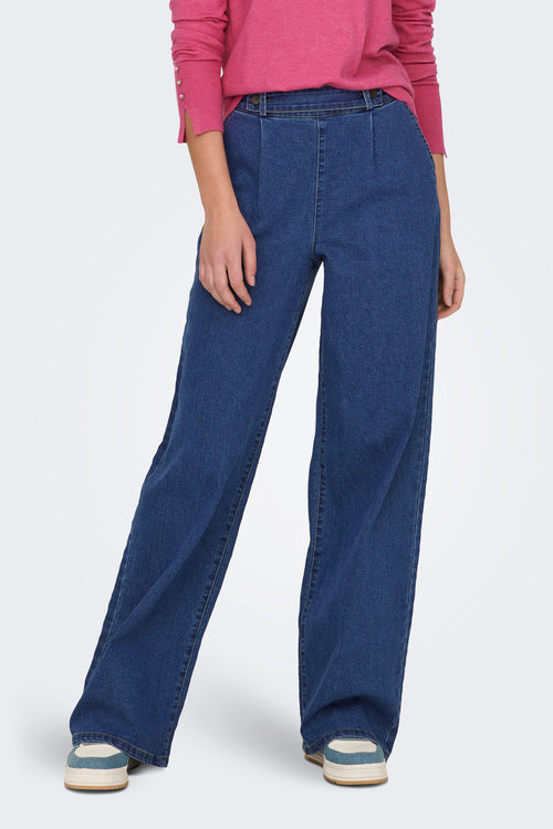 Jeans wide MID BLUE DENIM - JDY
