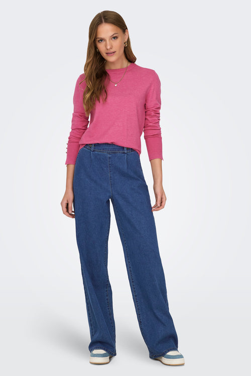 Jeans wide MID BLUE DENIM - JDY