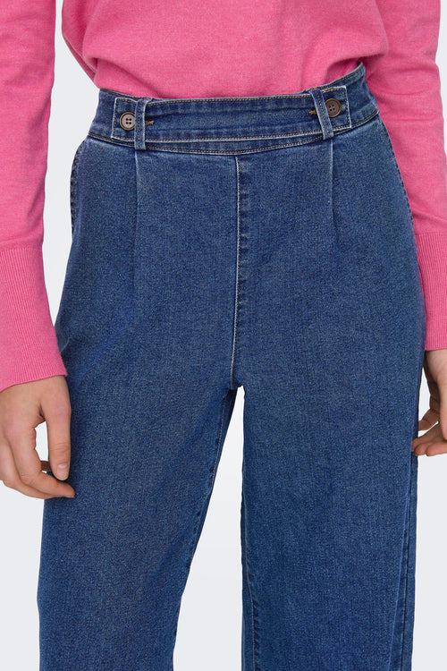 Jeans wide MID BLUE DENIM - JDY