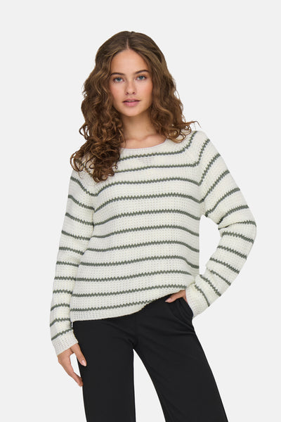 Pull col rond Blanc - JDY