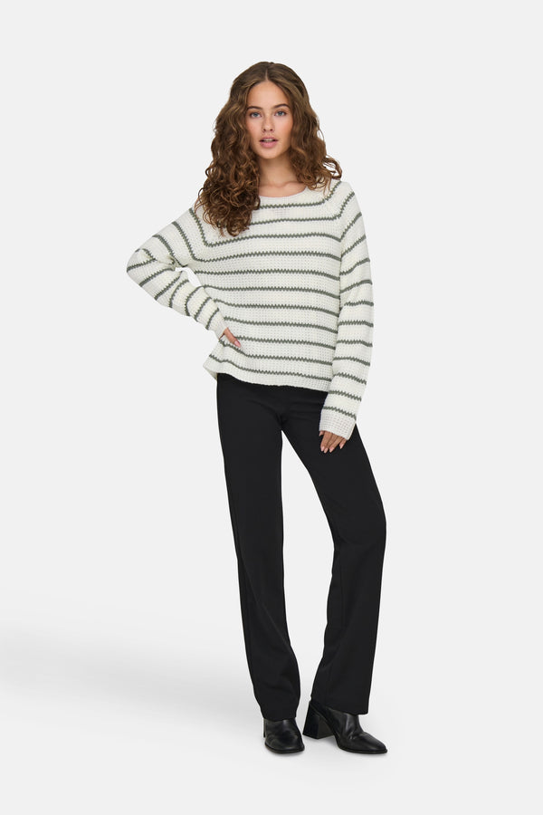 Pull col rond Blanc - JDY