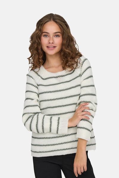 Pull col rond Blanc - JDY