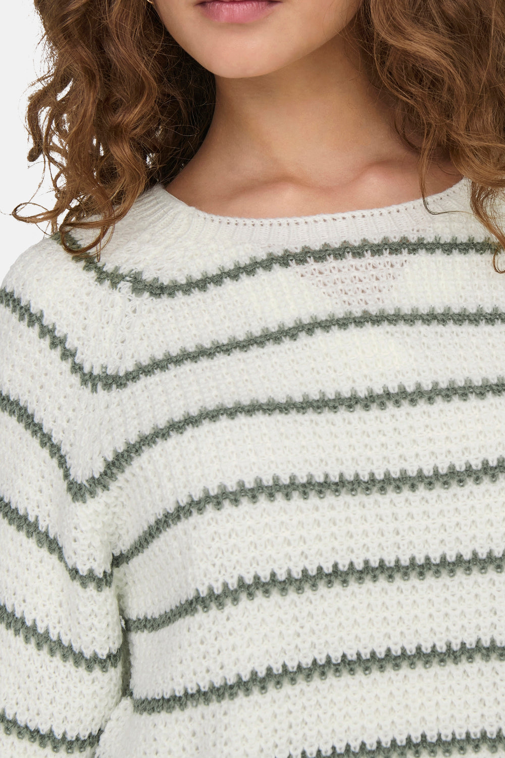 Pull col rond Blanc - JDY