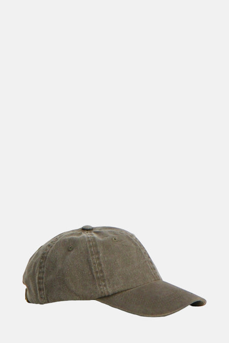 Casquette en coton marron de ONLY, avec une visière incurvée, vue de côté.