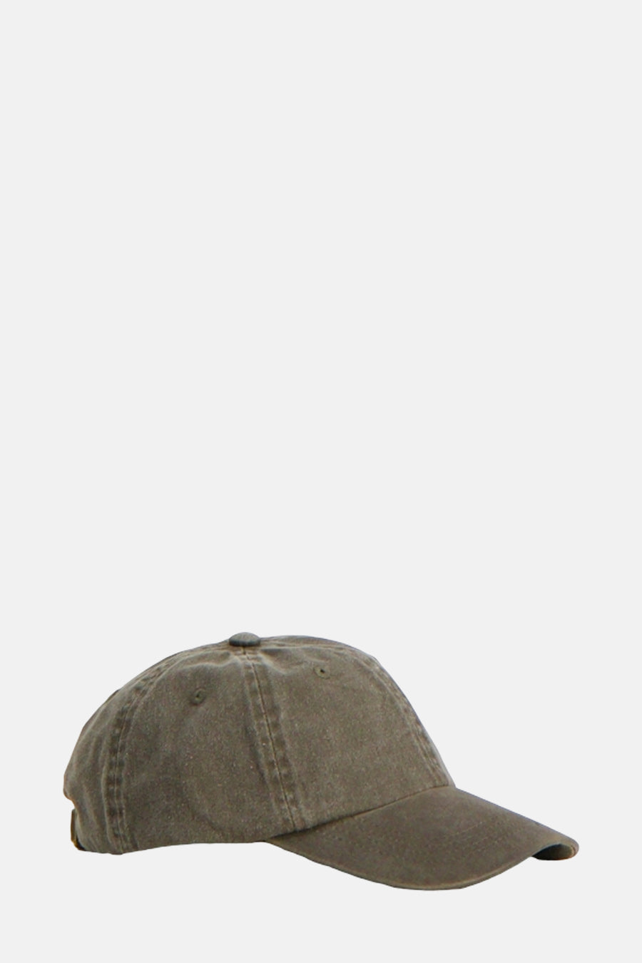 Casquette en coton marron de ONLY, avec une visière incurvée, vue de côté.