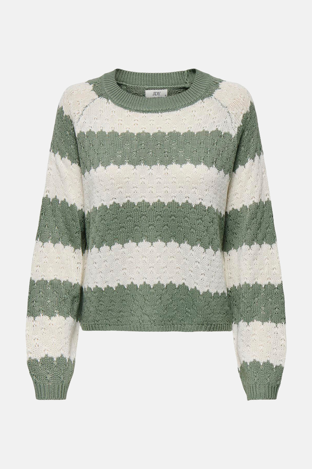 Pull col rond VERT - JDY