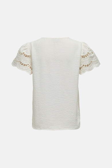 T-shirt met korte mouwen - ecru