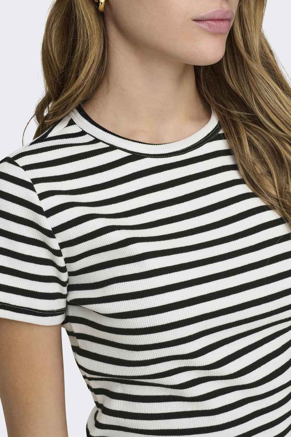 Top uni manches courtes Blanc - JDY