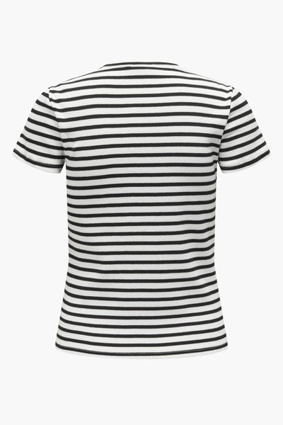 Top uni manches courtes Blanc - JDY