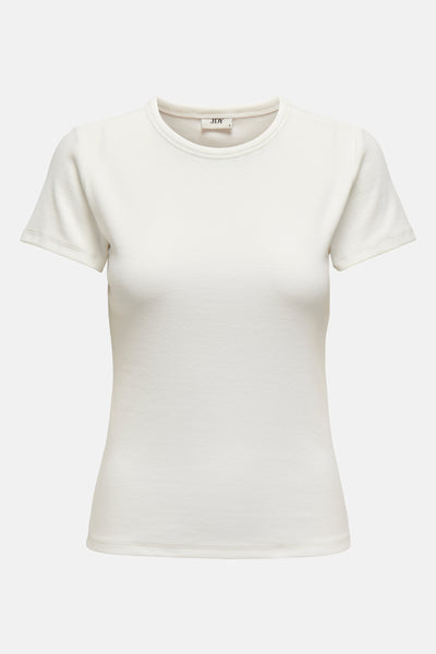 Top uni manches courtes Blanc - JDY