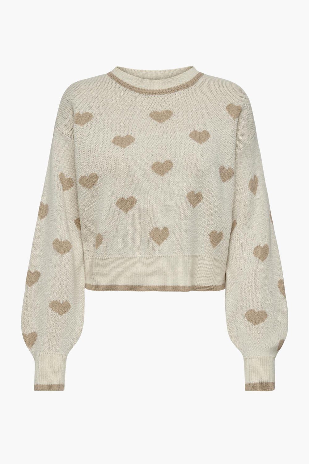 Pull col rond Beige - JDY