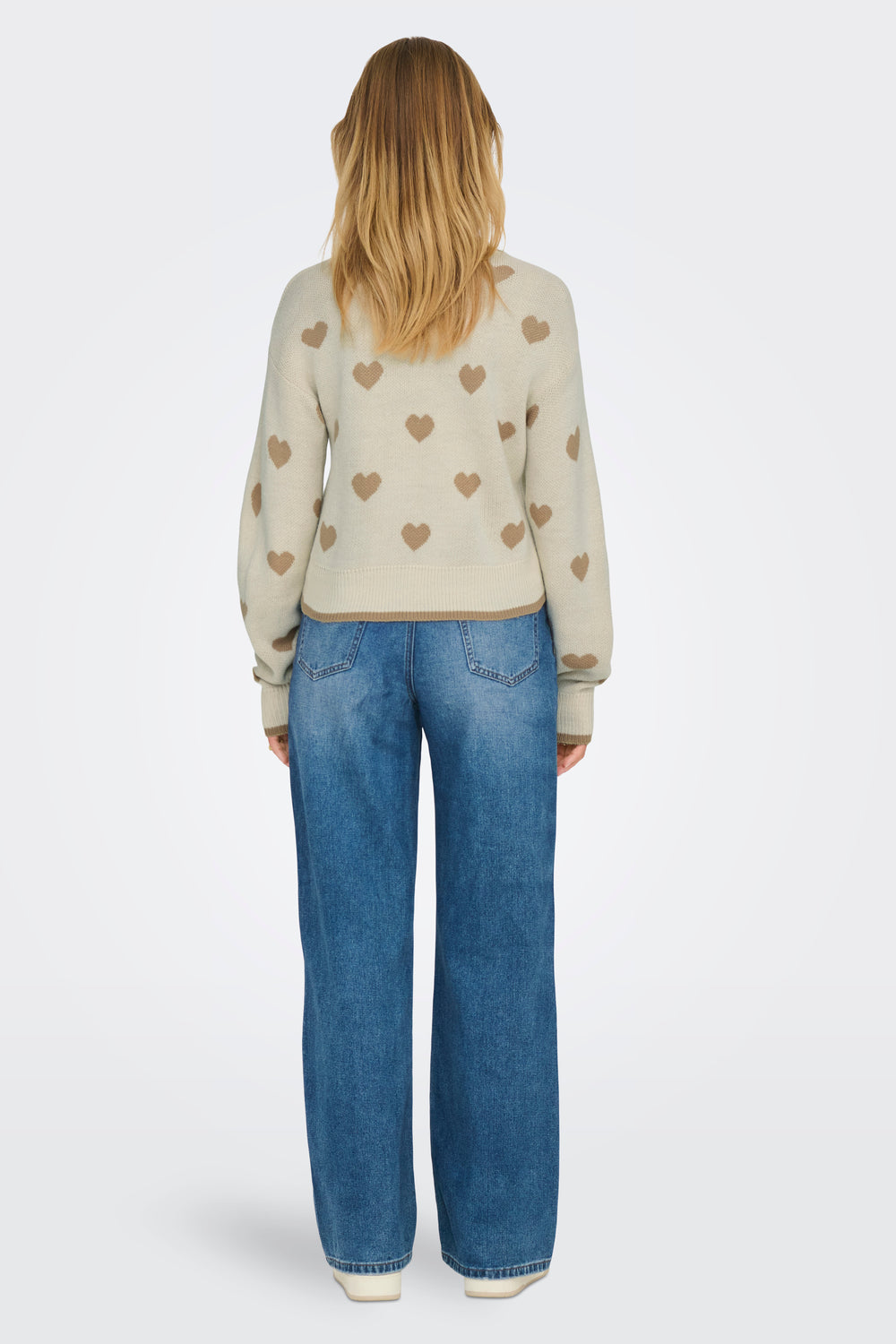 Pull col rond Beige - JDY