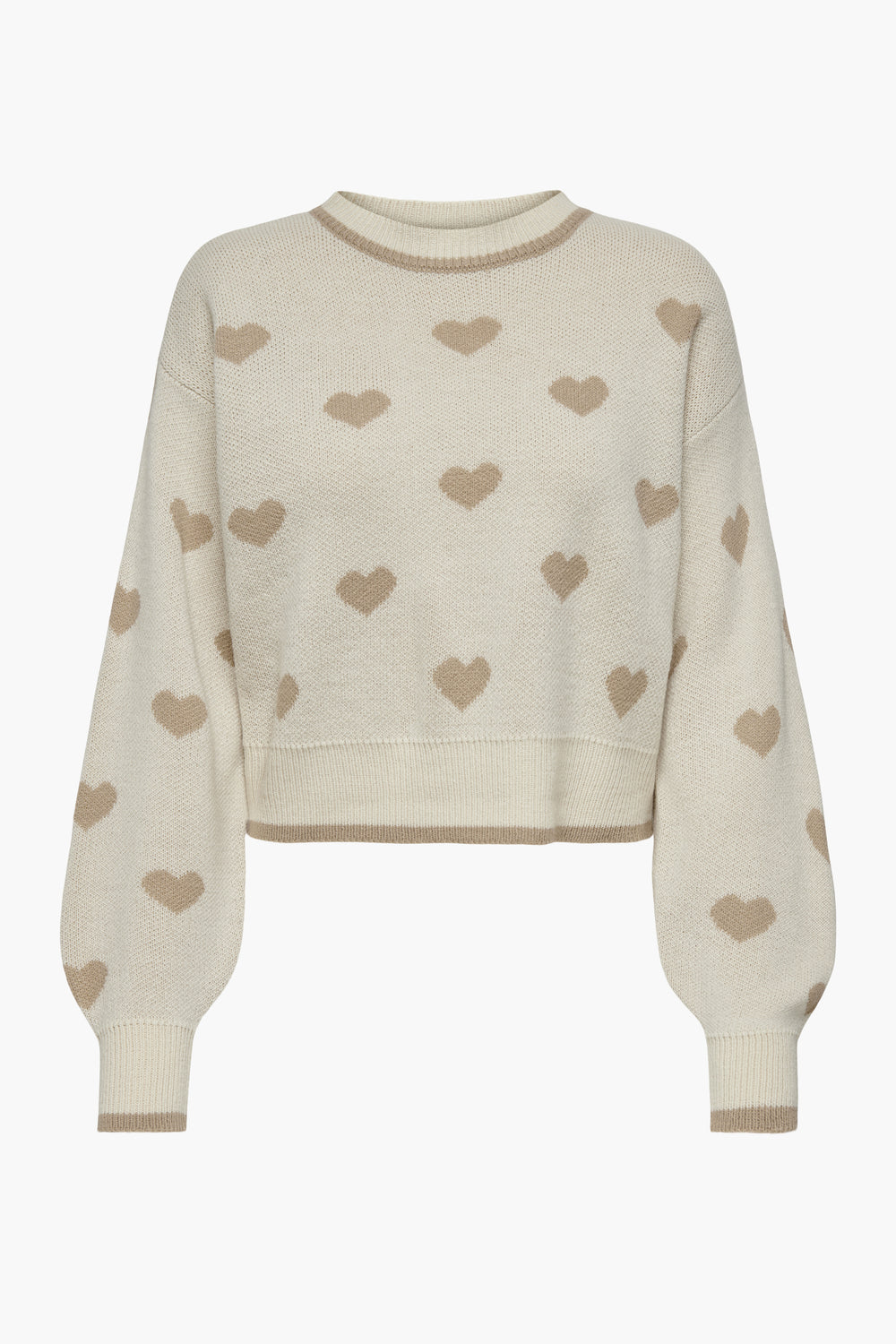 Pull col rond Beige - JDY