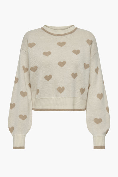 Pull col rond Beige - JDY