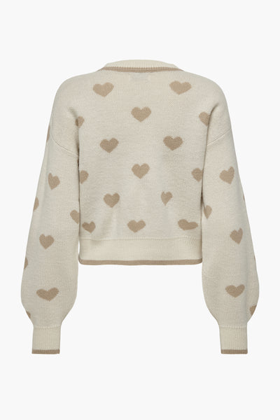 Pull col rond Beige - JDY