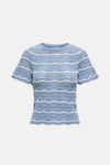 ONLANNASOFIA LIFE SS STRIPE O-NECK KNT