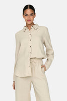 Hemd met lange mouwen - beige