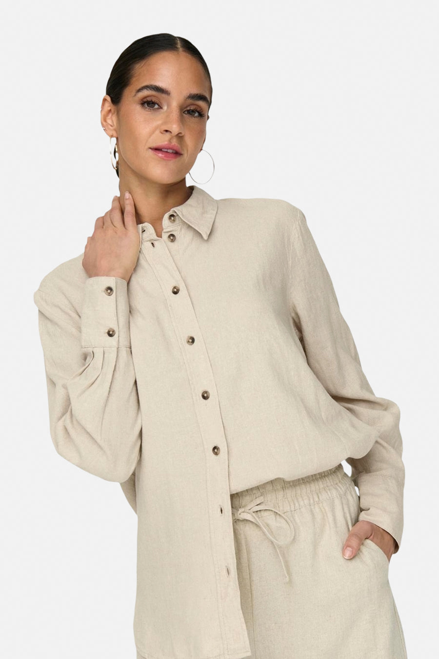 Chemisier (manches longues) Beige - JDY