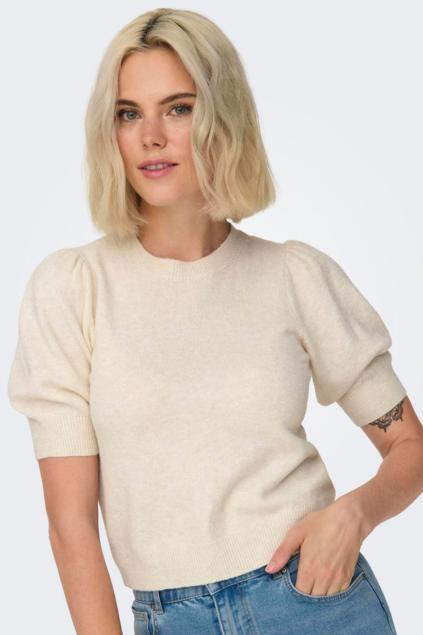 Pull col rond Blanc - ONLY®