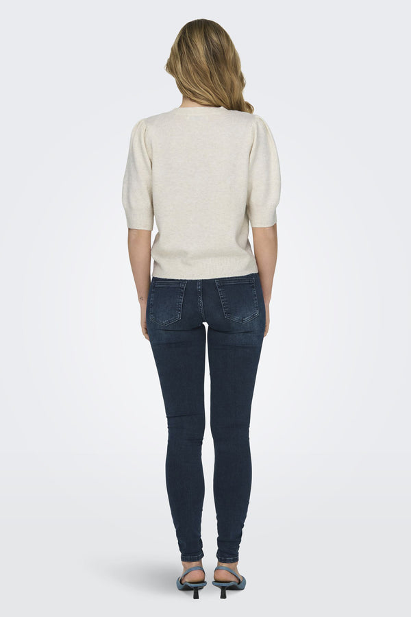 Pull col rond Blanc - ONLY®