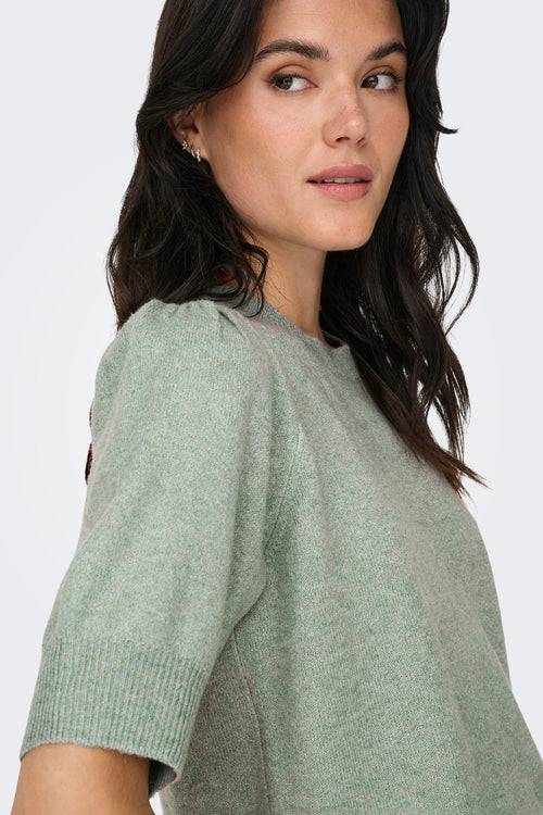 Pull col rond VERT - ONLY®
