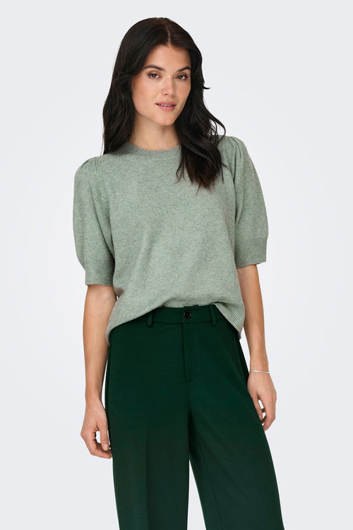 Pull col rond VERT - ONLY®