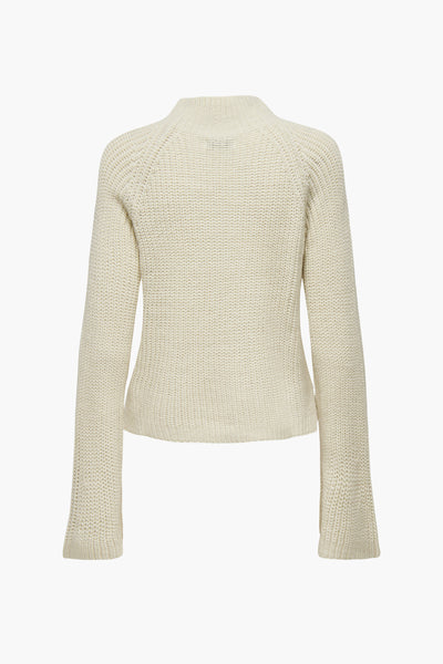Pull col rond Écru - JDY