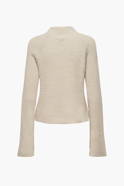Pull col rond Écru - JDY