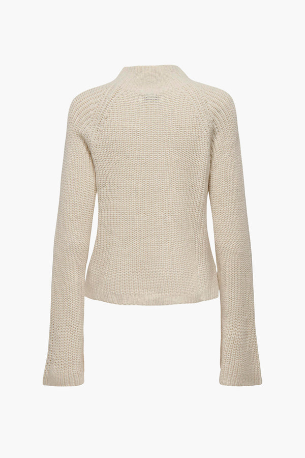 Pull col rond Écru - JDY