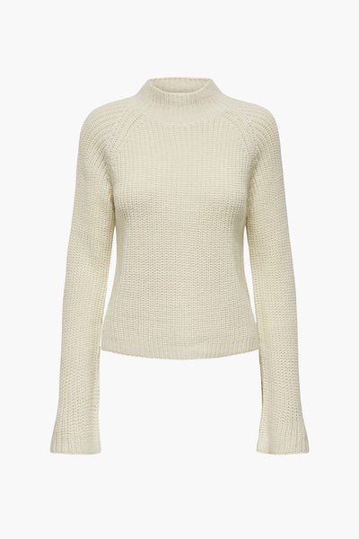 Pull col rond Écru - JDY