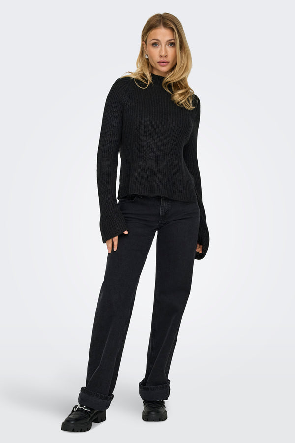 Pull col rond Noir - JDY