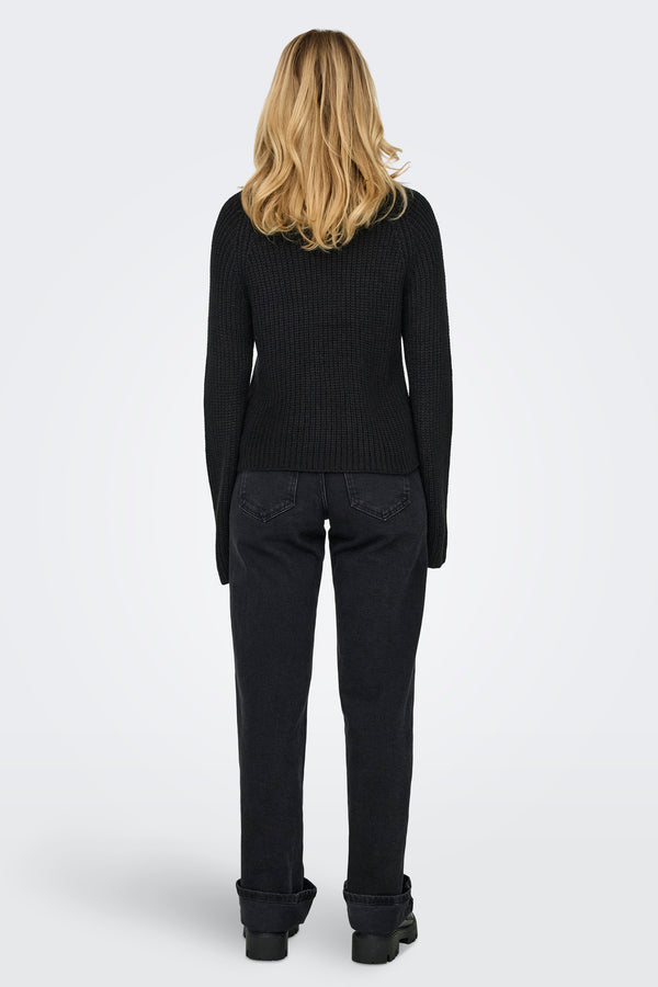 Pull col rond Noir - JDY