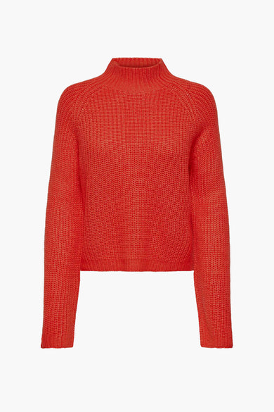Pull col rond Rouge - JDY