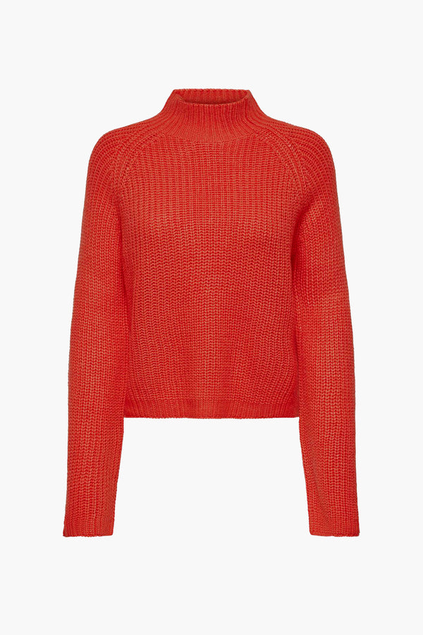 Pull col rond Rouge - JDY
