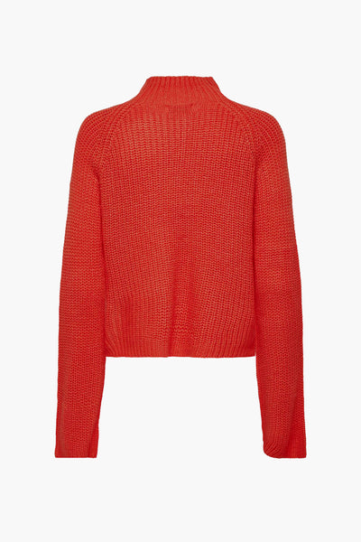 Pull col rond Rouge - JDY