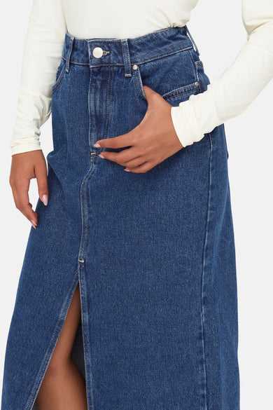 ONLBIANCA MIDI SKIRT DNM  REA NOOS