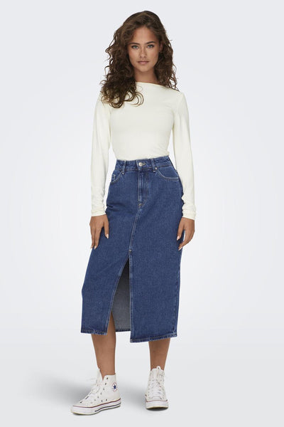 Jupe 3/4 MID BLUE DENIM - ONLY®