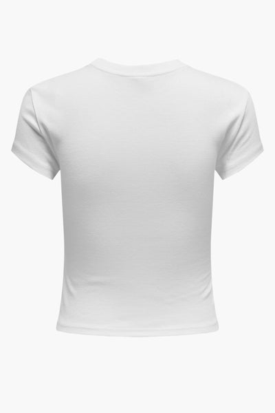 Top uni manches courtes Blanc - ONLY®