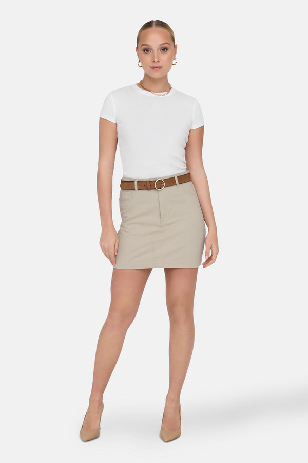Top uni manches courtes Blanc - ONLY®