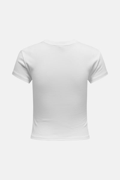 Top uni manches courtes Blanc - ONLY®