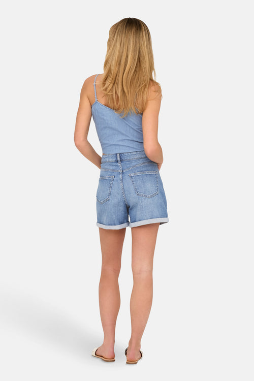 Short - light blue denim