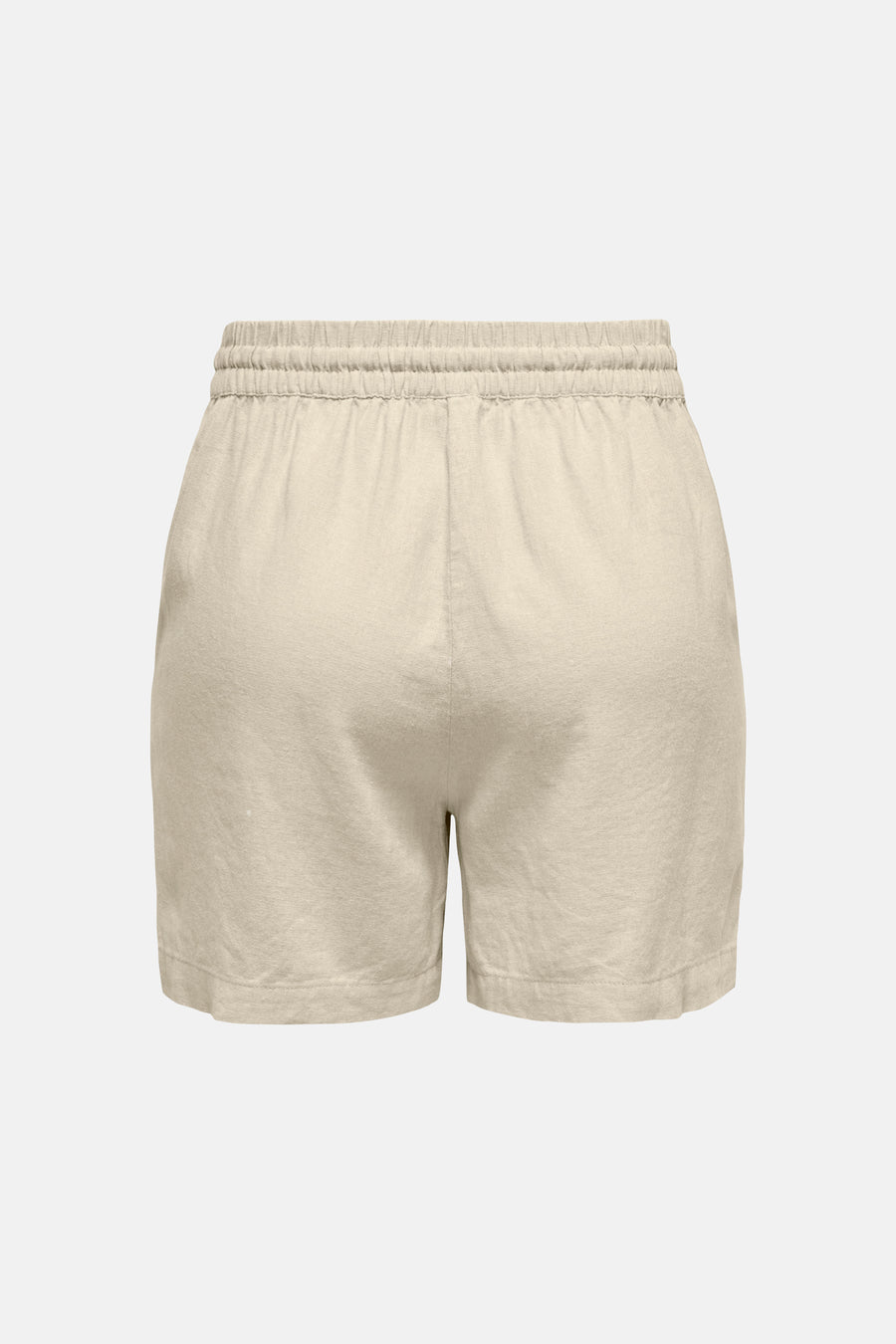 Korte beige short van JDY, met een elastische tailleband en een lichte textuur.